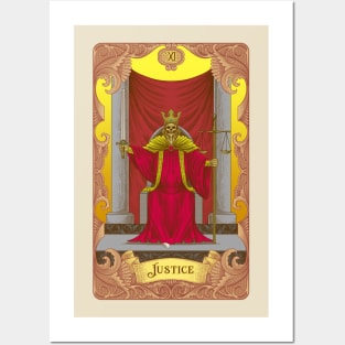 Justice Tarot Card Posters and Art